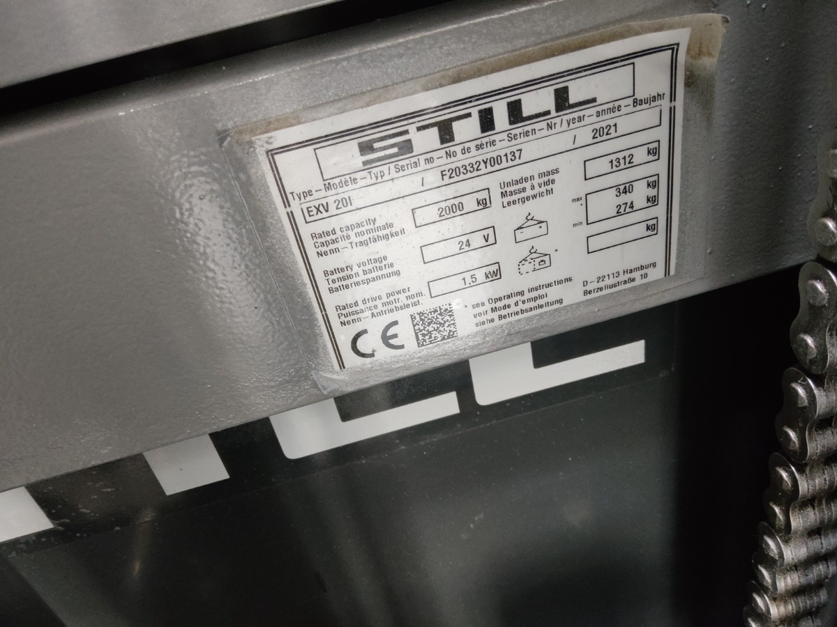 Still EXV20I/BATT.NEU - Apilador: foto 5 Still EXV20I/BATT.NEU - Apilador: foto 5