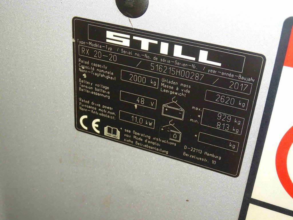 Still RX20-20 - Carretilla elevadora eléctrica: foto 5 Still RX20-20 - Carretilla elevadora eléctrica: foto 5