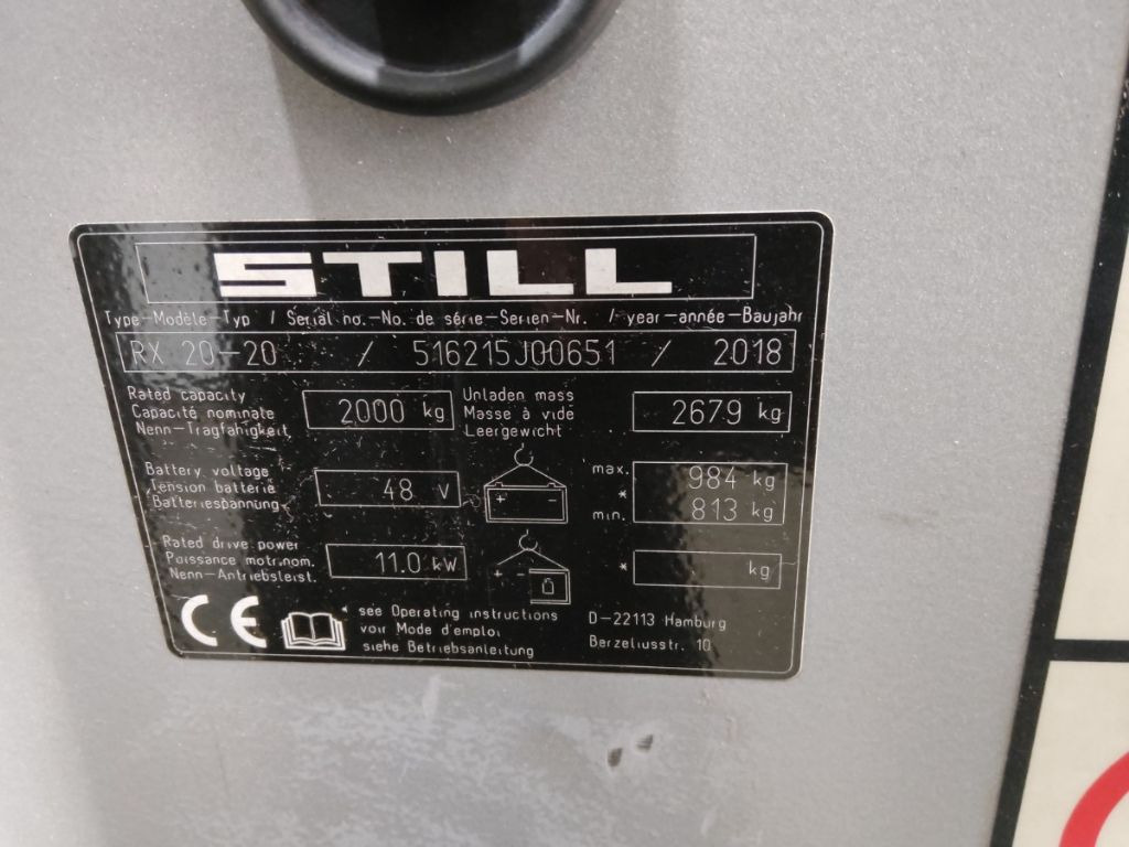 Still RX20-20/LIION - Carretilla elevadora eléctrica: foto 5 Still RX20-20/LIION - Carretilla elevadora eléctrica: foto 5