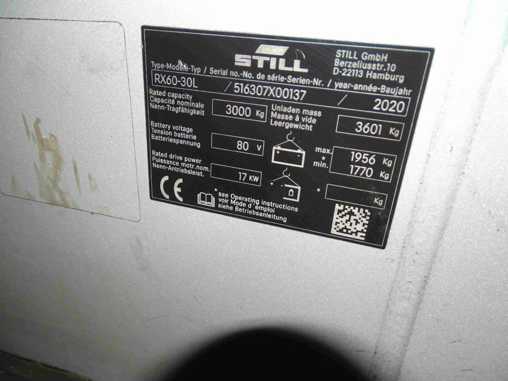 Still RX60-30L - Carretilla elevadora eléctrica: foto 5 Still RX60-30L - Carretilla elevadora eléctrica: foto 5