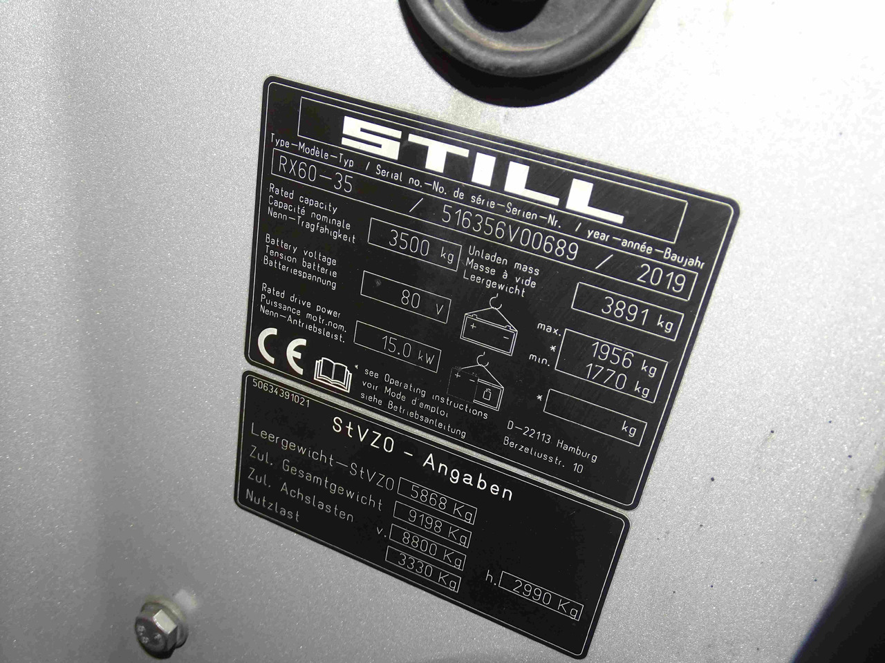 Still RX60-35 - Carretilla elevadora eléctrica: foto 5 Still RX60-35 - Carretilla elevadora eléctrica: foto 5