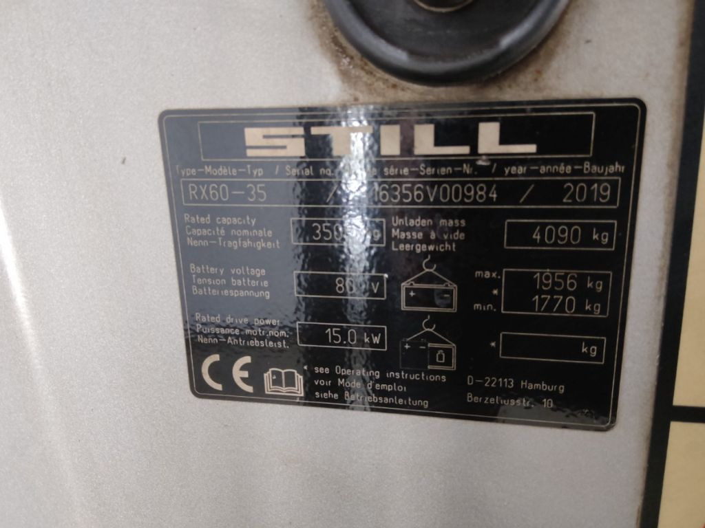 Still RX60-35 - Carretilla elevadora eléctrica: foto 5 Still RX60-35 - Carretilla elevadora eléctrica: foto 5