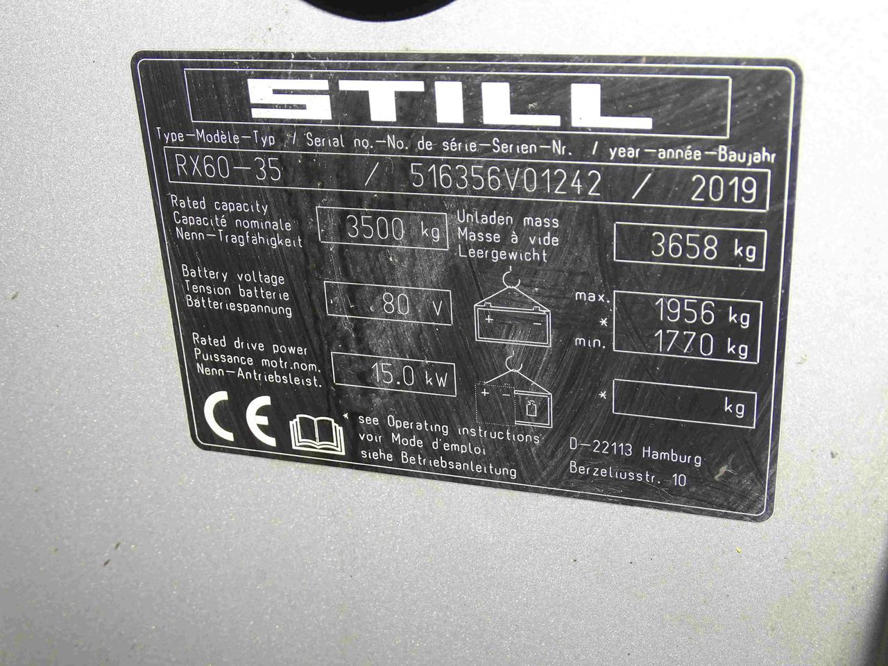 Carretilla elevadora eléctrica Still RX60-35/BATT.NEU: foto 8