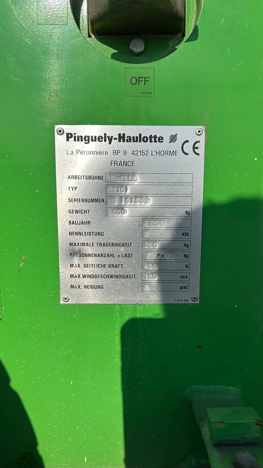 Haulotte Nacelle HA15 - Plataforma articulada: foto 3 Haulotte Nacelle HA15 - Plataforma articulada: foto 3