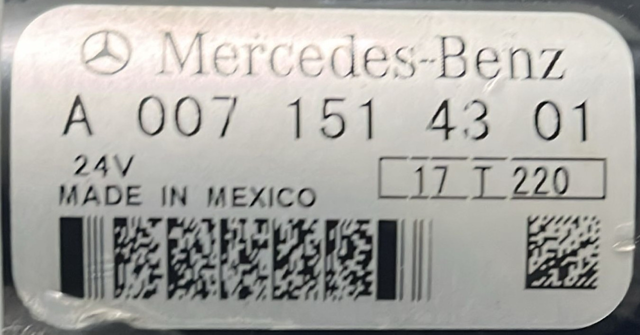 Starter Mercedes Actros MP4 Euro 6 A0071514301 - Arranque para Camión: foto 5 Starter Mercedes Actros MP4 Euro 6 A0071514301 - Arranque para Camión: foto 5