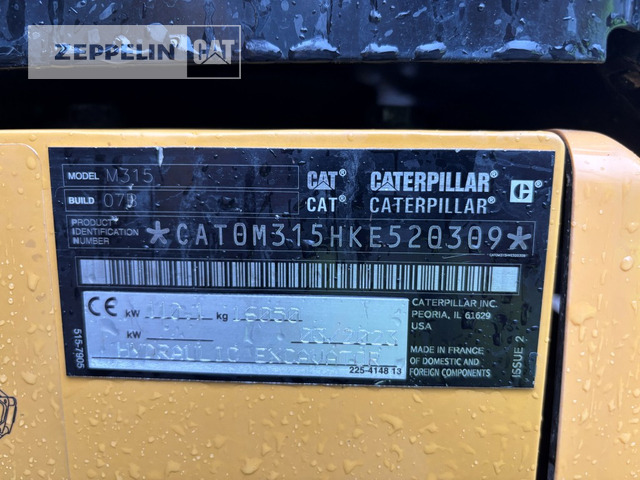 Cat M315-07A - Excavadora de ruedas: foto 2 Cat M315-07A - Excavadora de ruedas: foto 2