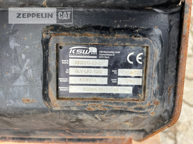 KSW Maschinenbau GmbH GLV1000 MS01 - Cazo para excavadora: foto 3 KSW Maschinenbau GmbH GLV1000 MS01 - Cazo para excavadora: foto 3